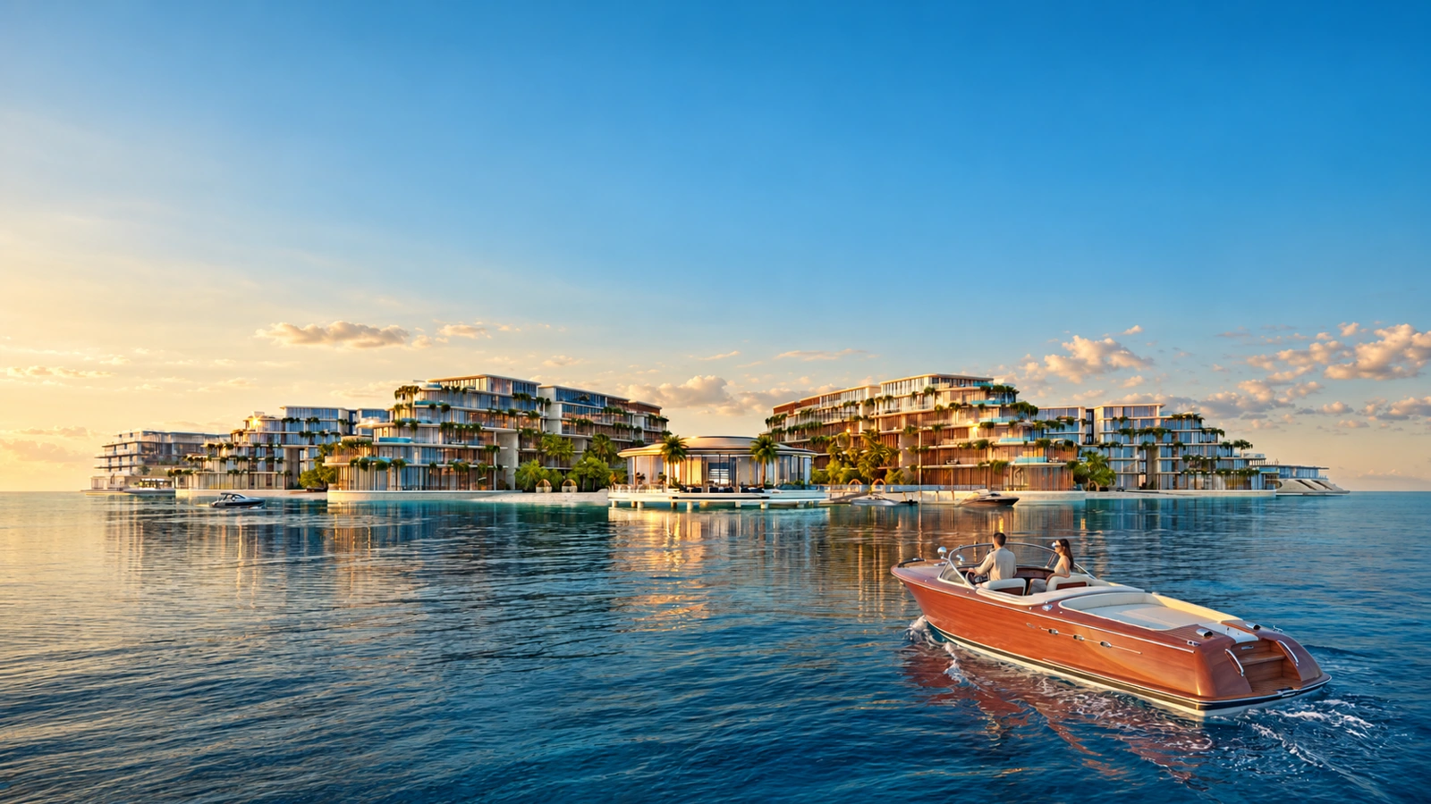 Samana Collecta Island, Dubai — Arrival by sea