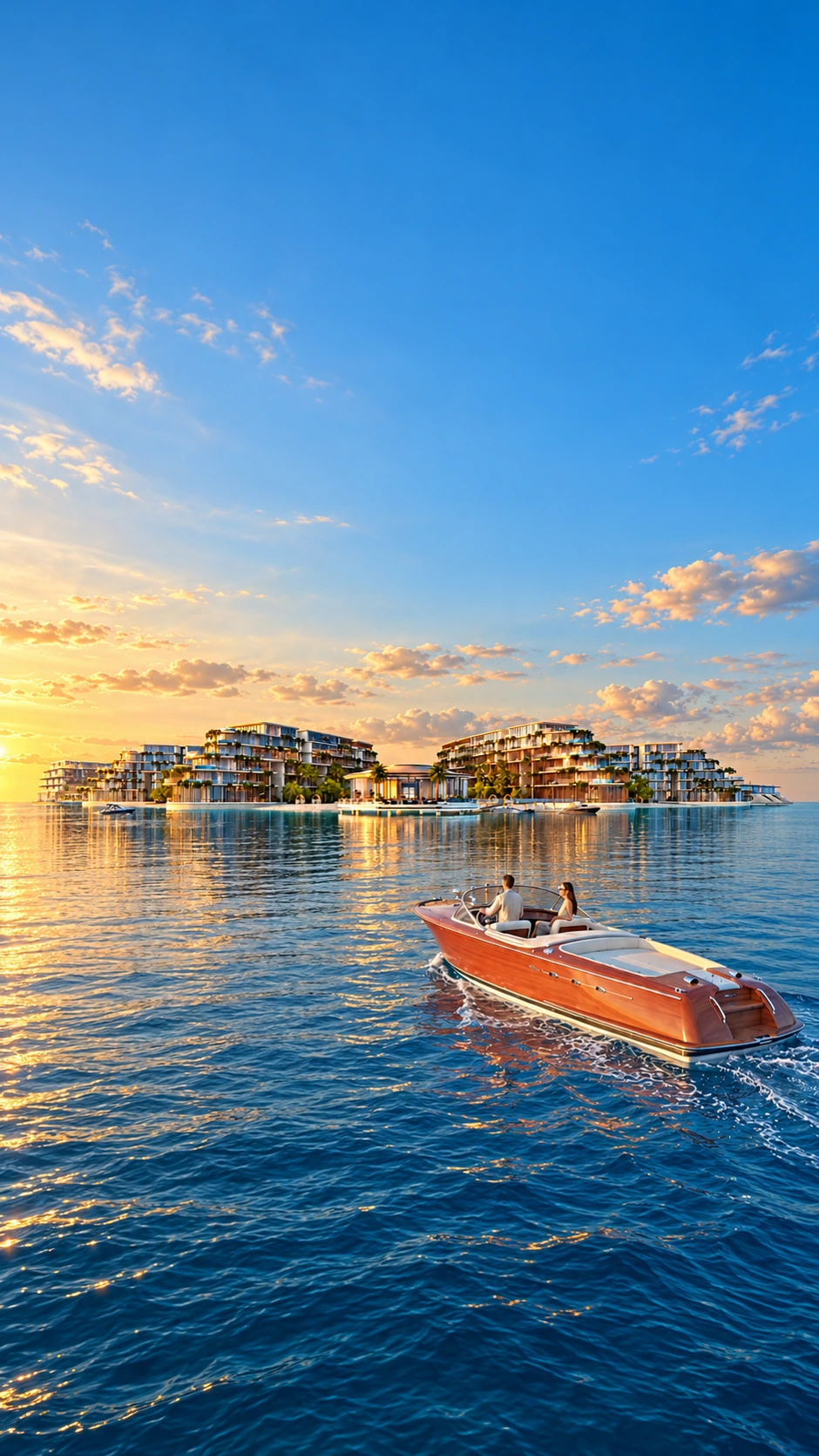 Samana Collecta Island, Dubai — Arrival by sea